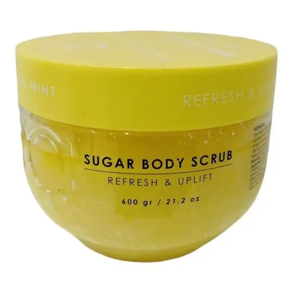 Ciroa Lemon & Mint Sugar Body Scrub Refresh & Uplift 21.2oz - Picture 3 of 5